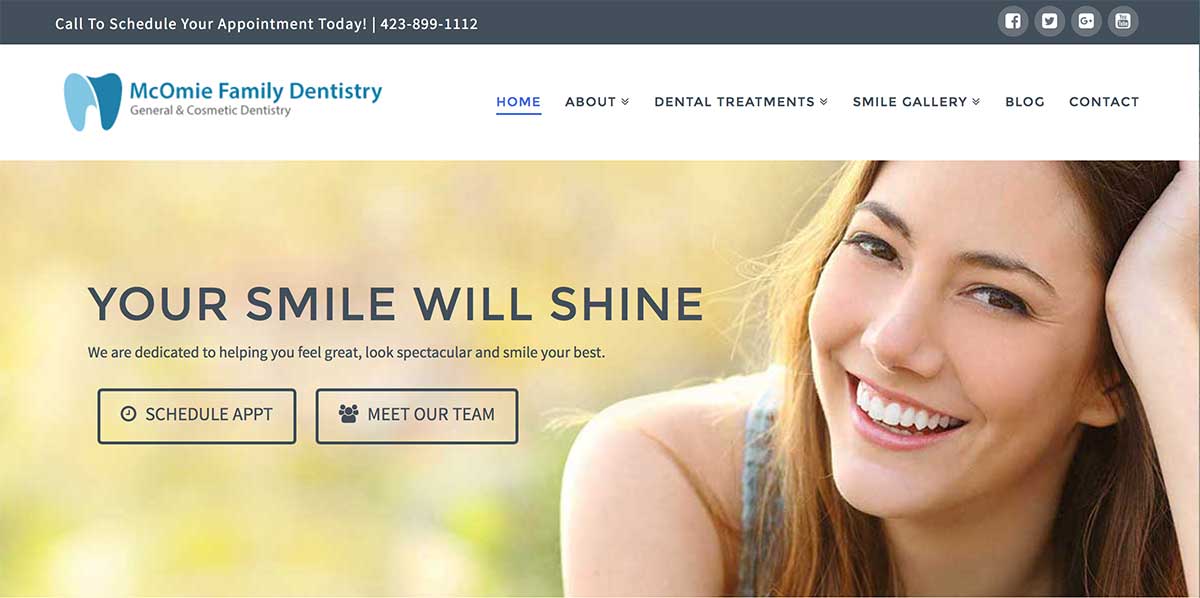 dental website design service